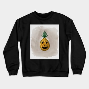 Watercolor Pineapple Jack-O’-Lantern Crewneck Sweatshirt